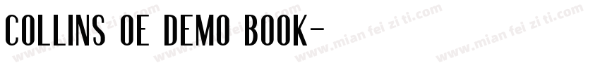 Collins OE Demo Book字体转换